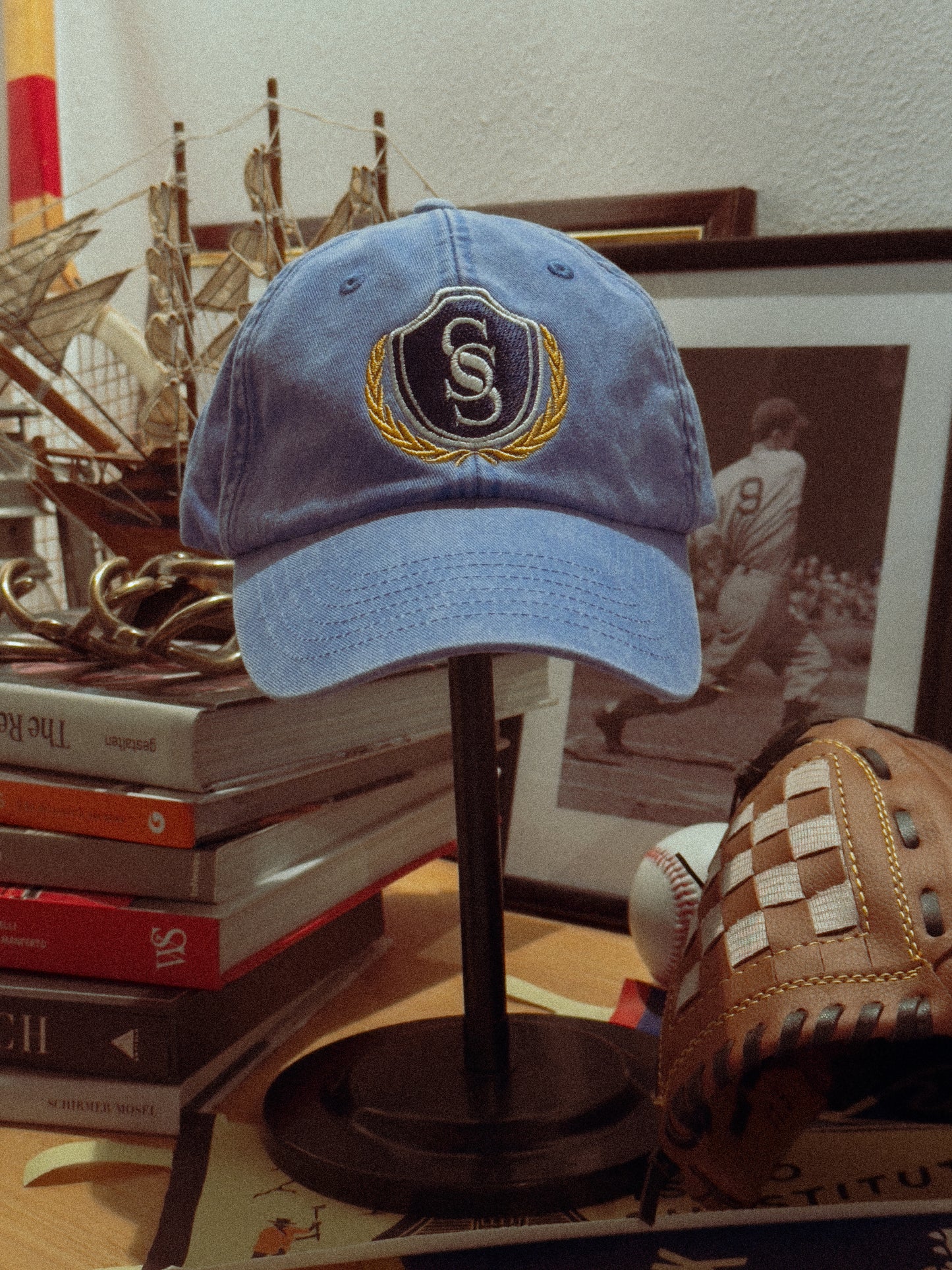 "Preppy" Cap vintage blue